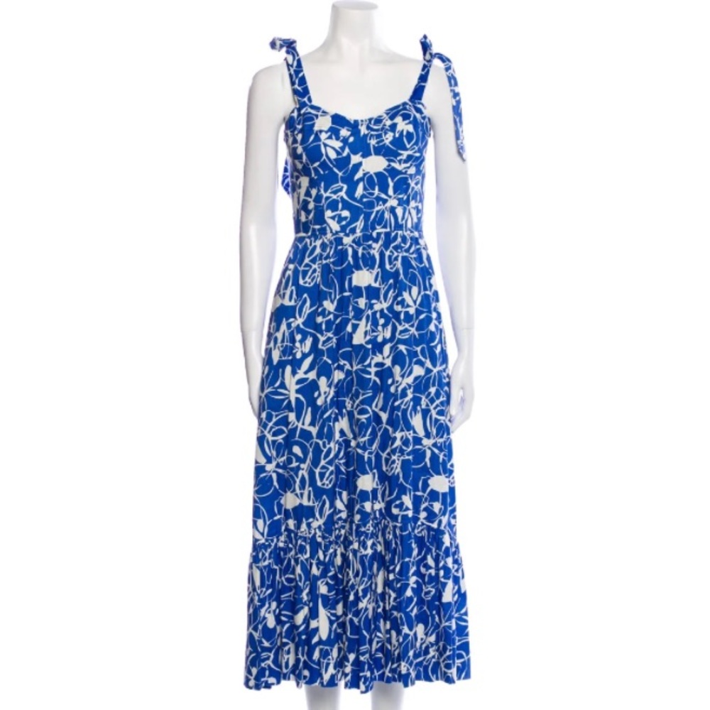 Jonathan Simkhai Blue Floral Dress